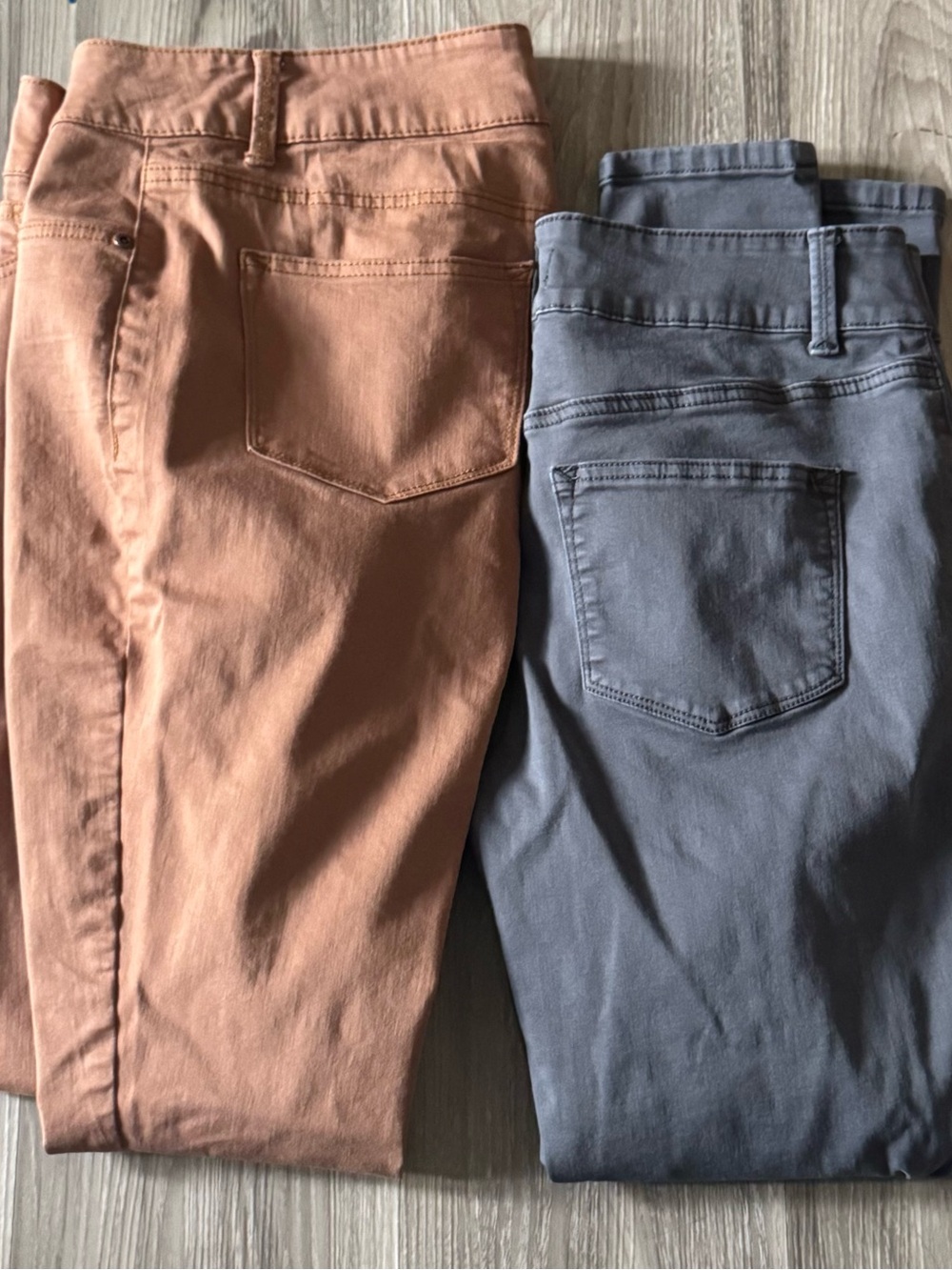 Maurices Skinny Pants - Rust and Slate Gray